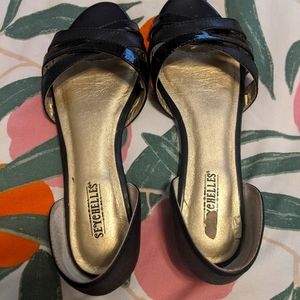 Seychelles Two-toned Criss Cross Pomona flats